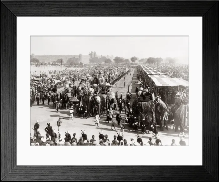 Framed Print : India - ceremony related to Delhi Durbar - probably 1903 Framed Print : India - ceremony related to Delhi Durbar - probably 1903