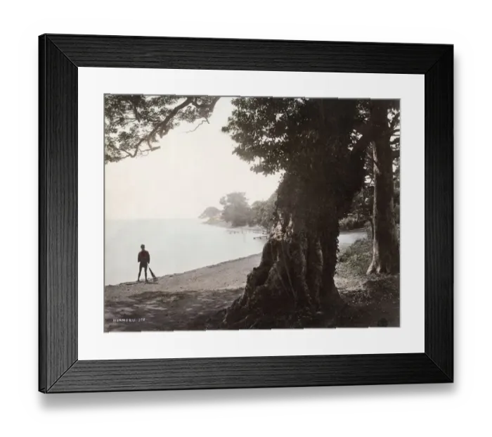Framed Print : Honmoku, a bathing place near Yokohama Framed Print : Honmoku, a bathing place near Yokohama