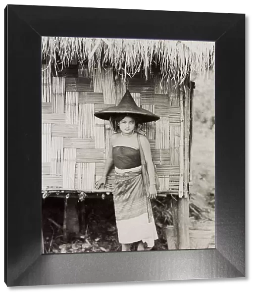 Shan woman in hat, Burma, India, Myanmar