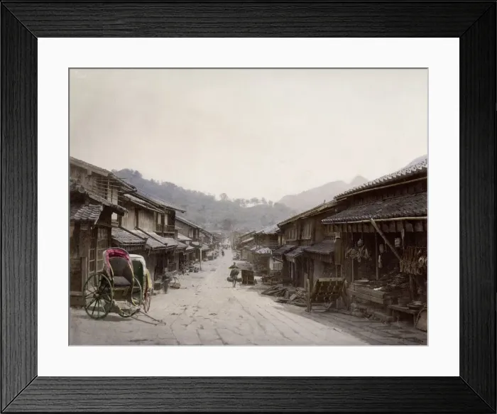 Framed Print : Japan - Suwacho, a street in Nagasaki Framed Print : Japan - Suwacho, a street in Nagasaki