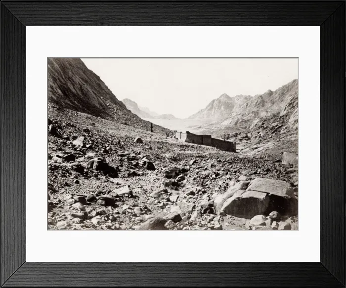 Framed Print : Mount Serbal from the Wadee Feyran, Holy Land Framed Print : Mount Serbal from the Wadee Feyran, Holy Land