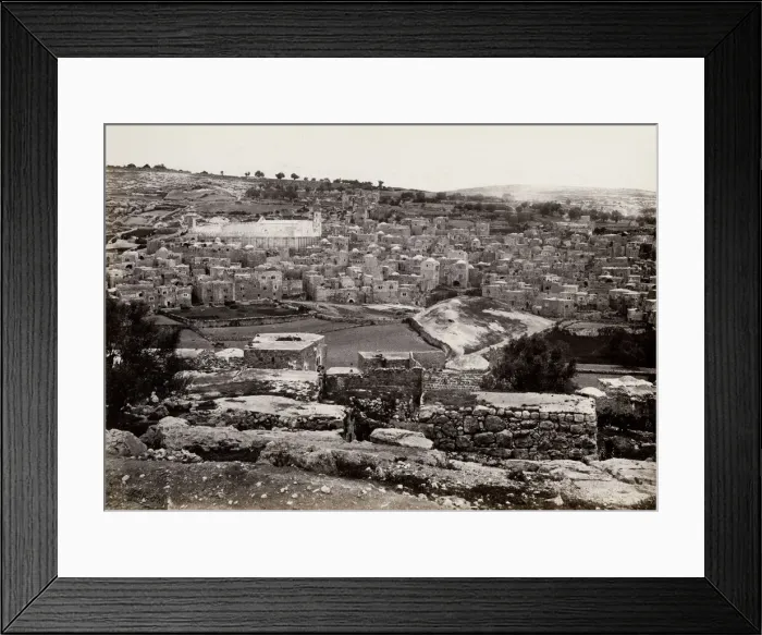 Framed Print : Hebron, with mosque covering the cave of Macpelah Framed Print : Hebron, with mosque covering the cave of Macpelah