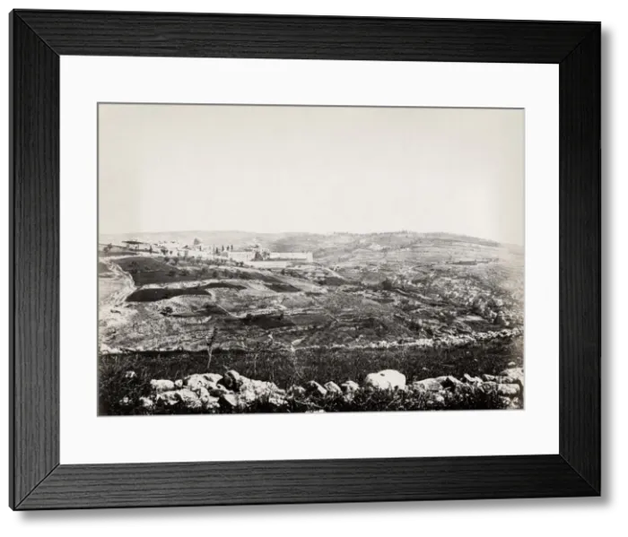 Framed Print : Jerusalem with Siloam and the Mount of Olives Framed Print : Jerusalem with Siloam and the Mount of Olives