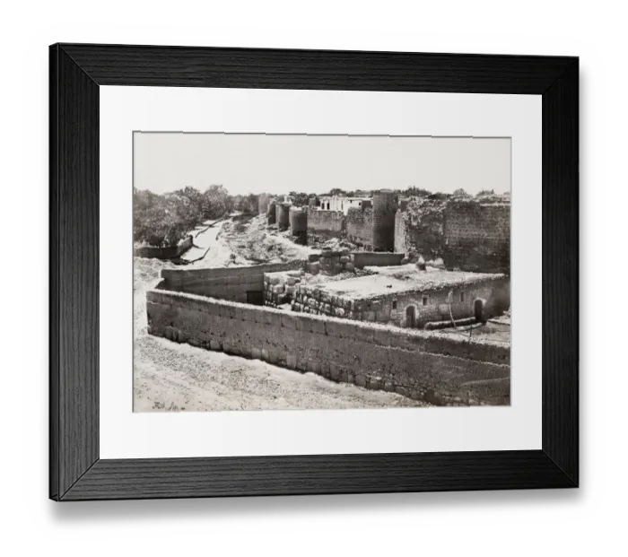 Framed Print : St Pauls Wall Daamascus, Syria. Francis Frith, 1857 Framed Print : St Pauls Wall Daamascus, Syria. Francis Frith, 1857