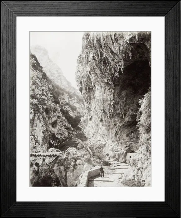 Framed Print : Path to St. Christophes Caves, Amalfi, Italy Framed Print : Path to St. Christophes Caves, Amalfi, Italy