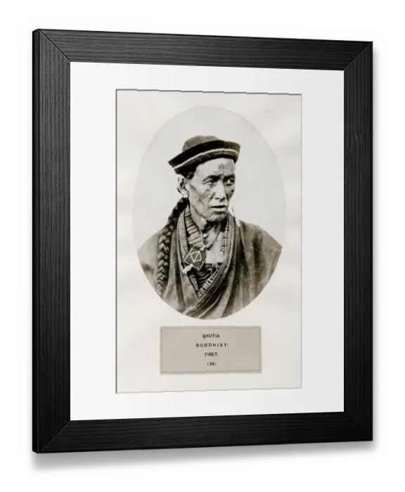 Framed Print : Bhotia, Buddhist, Tibet. Bhotiya or Bhot Framed Print : Bhotia, Buddhist, Tibet. Bhotiya or Bhot