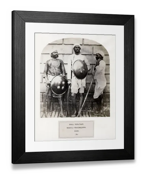 Framed Print : Bhali Sooltans, mostly Mahomedan, Oude. Muslim Framed Print : Bhali Sooltans, mostly Mahomedan, Oude. Muslim