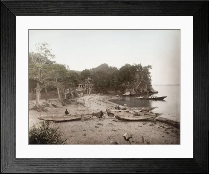 Framed Print : Fishing boats on the beach at Tomioka, Japan Framed Print : Fishing boats on the beach at Tomioka, Japan