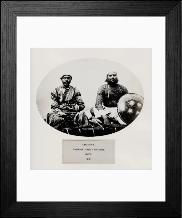 Framed Print : Chohans, Rajpoot tribe Hindoos. Oude Framed Print : Chohans, Rajpoot tribe Hindoos. Oude
