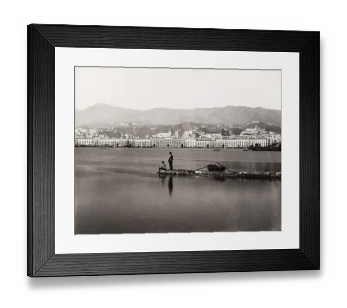 Framed Print : View of the port of Messina, Italy Framed Print : View of the port of Messina, Italy