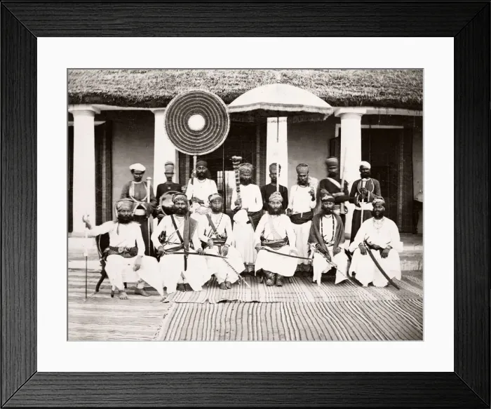 Framed Print : India - Maharajah of Bhoondee Bhundi 1860s Framed Print : India - Maharajah of Bhoondee Bhundi 1860s