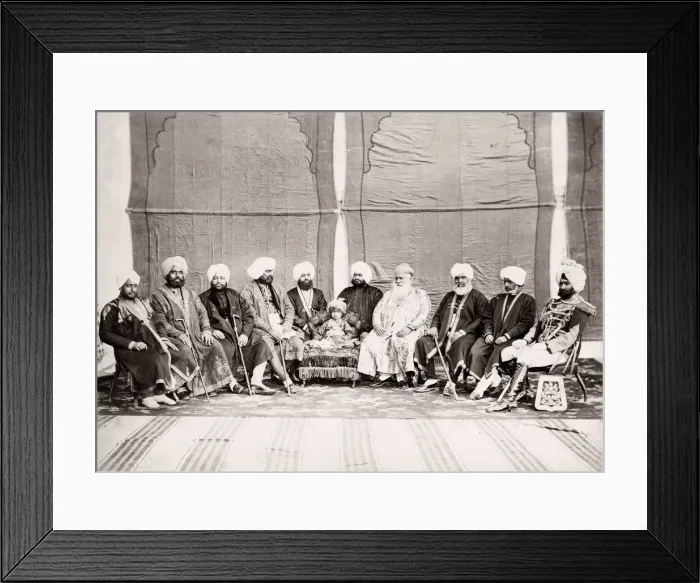 Framed Print : India - Maharajah of Patiala 1860s
