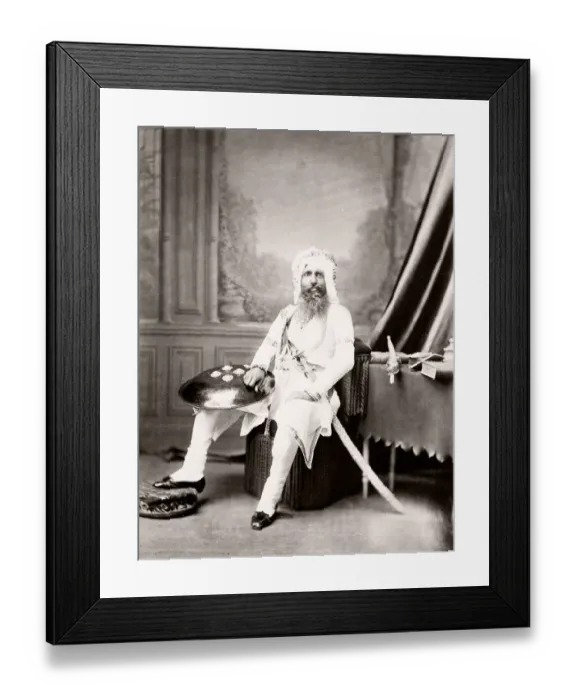 Framed Print : India - the Maharajah of Nabha 1860s Framed Print : India - the Maharajah of Nabha 1860s