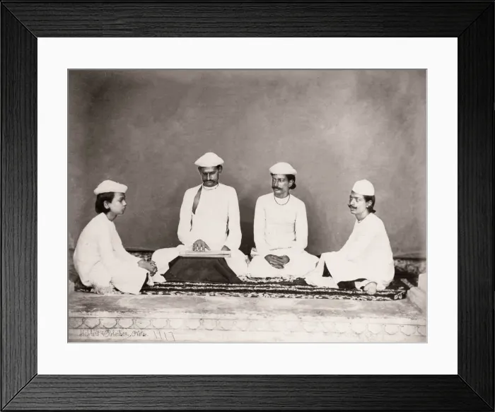Framed Print : India - Brahmins, Shepherd and Robertson, 1860s Framed Print : India - Brahmins, Shepherd and Robertson, 1860s