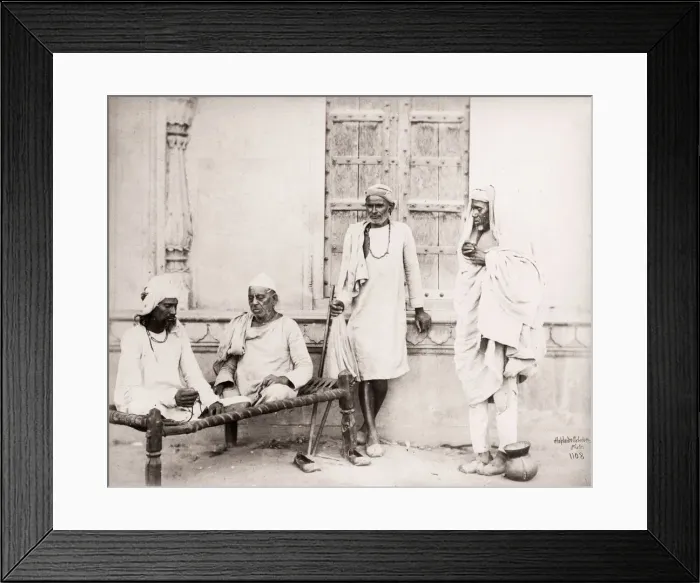 Framed Print : India - Sadhs Fakirs, Shepherd and Robertson, 1860s Framed Print : India - Sadhs Fakirs, Shepherd and Robertson, 1860s