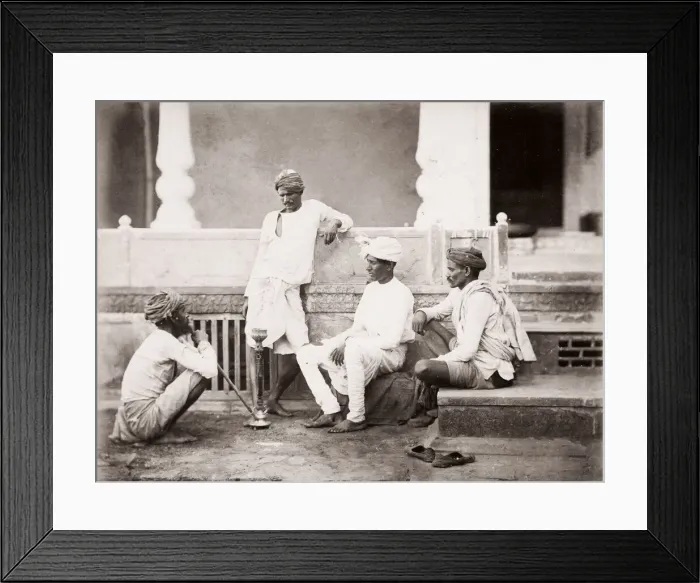 Framed Print : India - Jemandars and Lambardars 1860s Framed Print : India - Jemandars and Lambardars 1860s