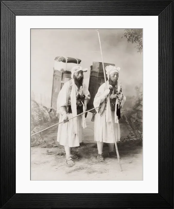 Framed Print : Japan, religious pilgrims Framed Print : Japan, religious pilgrims