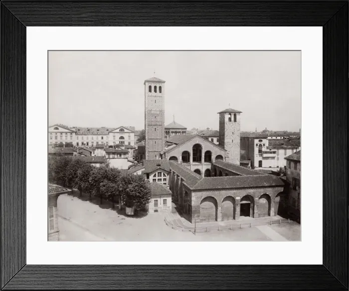 Framed Print : The Basilica of Sant Ambrogio, Amrose, Milan, Italy Framed Print : The Basilica of Sant Ambrogio, Amrose, Milan, Italy
