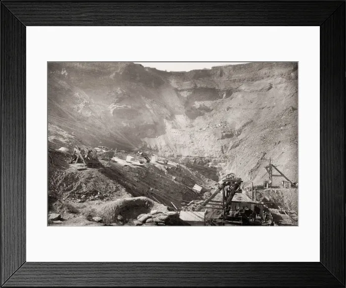 Framed Print : Kimberley Diamond Mine Griqualand West, South Africa Framed Print : Kimberley Diamond Mine Griqualand West, South Africa