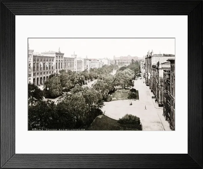 Framed Print : Maximillianstrasse, Munich, Munchen, Germany