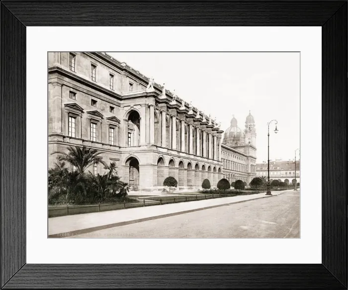 Framed Print : Festsaalbau, Munich, Germany, street scene Framed Print : Festsaalbau, Munich, Germany, street scene