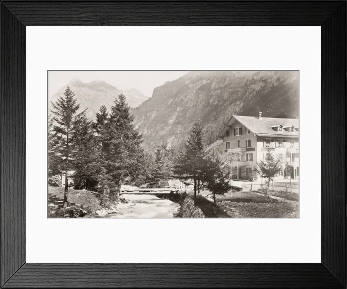 Framed Print : Alpine village of Kandersteg, Switzerland Framed Print : Alpine village of Kandersteg, Switzerland