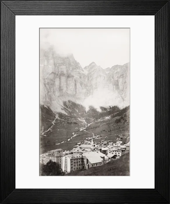 Framed Print : Leukerbad Loeche-les-Bains, canton Valais Switzerland Framed Print : Leukerbad Loeche-les-Bains, canton Valais Switzerland