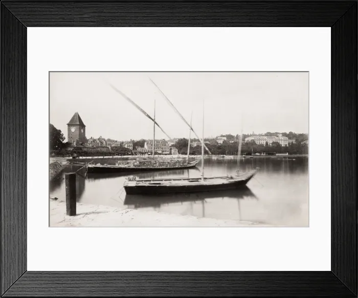 Framed Print : Ouchy, Lausanne in Switzerland, Lake Geneva Framed Print : Ouchy, Lausanne in Switzerland, Lake Geneva