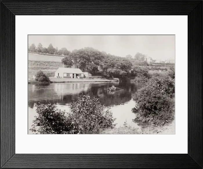 Framed Print : Boathouse on the River Usk. Brecon Beacons, Wales Framed Print : Boathouse on the River Usk. Brecon Beacons, Wales