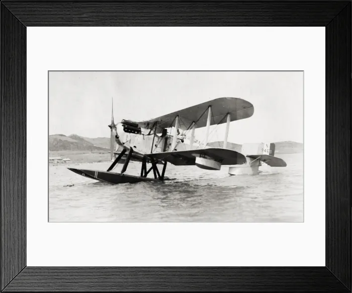 Framed Print : Bbiplane, seaplane on floats, Weihaiwei, Weihai, China Framed Print : Bbiplane, seaplane on floats, Weihaiwei, Weihai, China