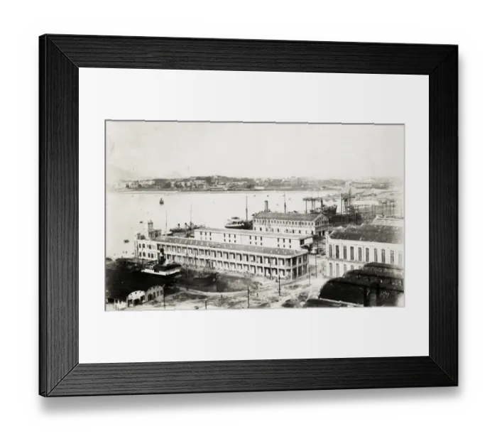 Framed Print : British Royal Navy dockyard, Kowloon Hong Kong Framed Print : British Royal Navy dockyard, Kowloon Hong Kong
