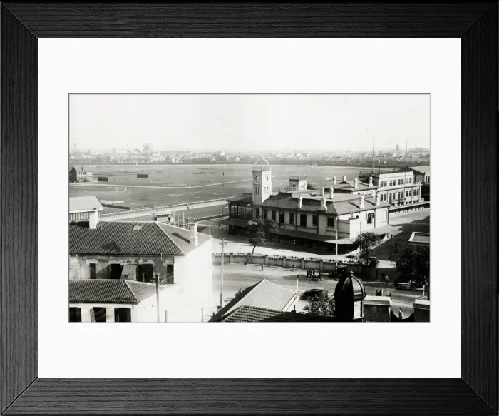 Framed Print : Horse racing, Shanghai racecourse. China Framed Print : Horse racing, Shanghai racecourse. China