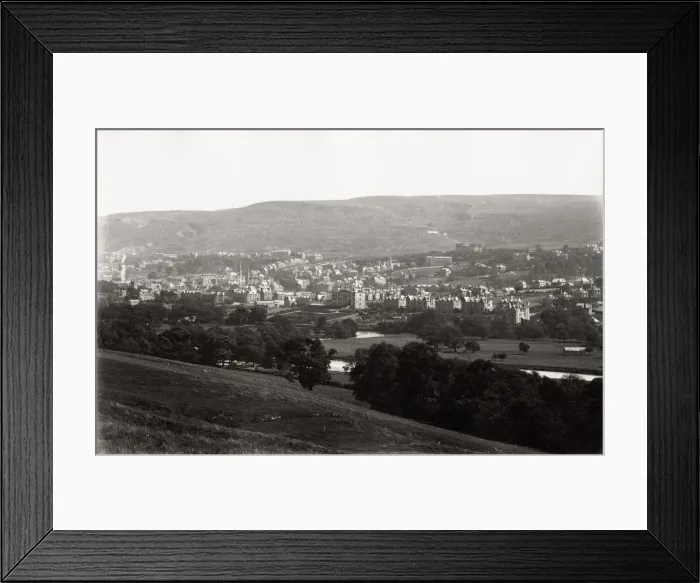 Framed Print : Town and moor of Ilkley, Yorkshire Framed Print : Town and moor of Ilkley, Yorkshire