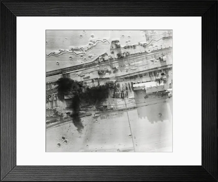 Framed Print : Railway marshalling yard Zulpich Germany Allied bombing Framed Print : Railway marshalling yard Zulpich Germany Allied bombing