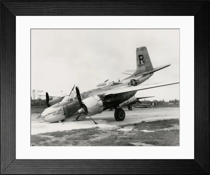 Framed Print : Douglas A-26 Invader bomber crash landed 9145 Framed Print : Douglas A-26 Invader bomber crash landed 9145