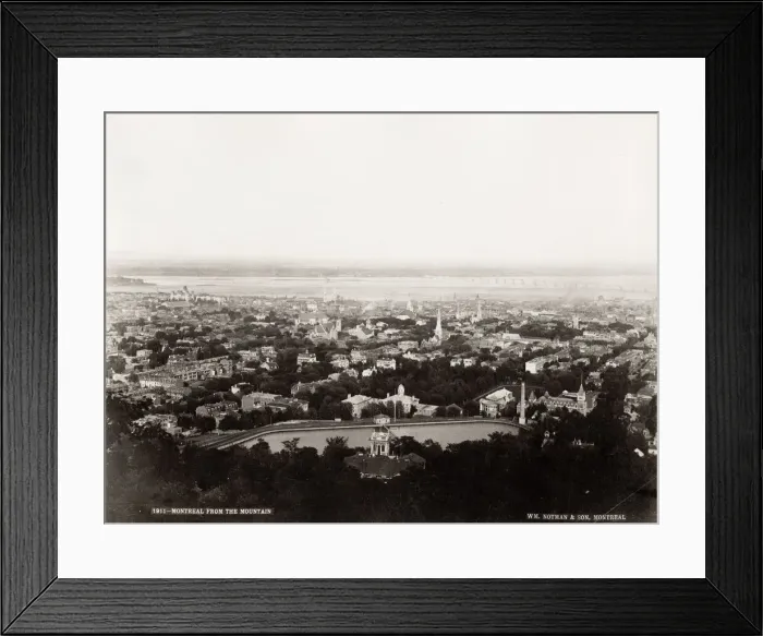 Framed Print : Montreal city view from the mountain, Canada Framed Print : Montreal city view from the mountain, Canada