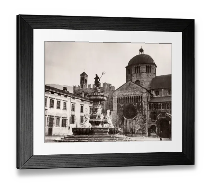 Framed Print : Italy - Trento Italy cathedral Duomo piazza Framed Print : Italy - Trento Italy cathedral Duomo piazza