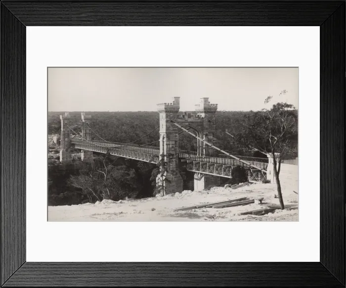Framed Print : Australia - Sydney - suspension bridge, Northbridge Framed Print : Australia - Sydney - suspension bridge, Northbridge
