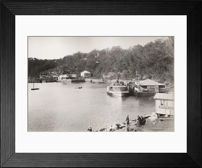 Framed Print : Australia - Sydney area. Captioned Mussmans Bay Framed Print : Australia - Sydney area. Captioned Mussmans Bay