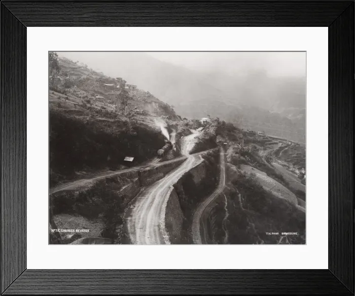Framed Print : Giabaree Reverse, reversing station, Darjeeling Railway, India Framed Print : Giabaree Reverse, reversing station, Darjeeling Railway, India