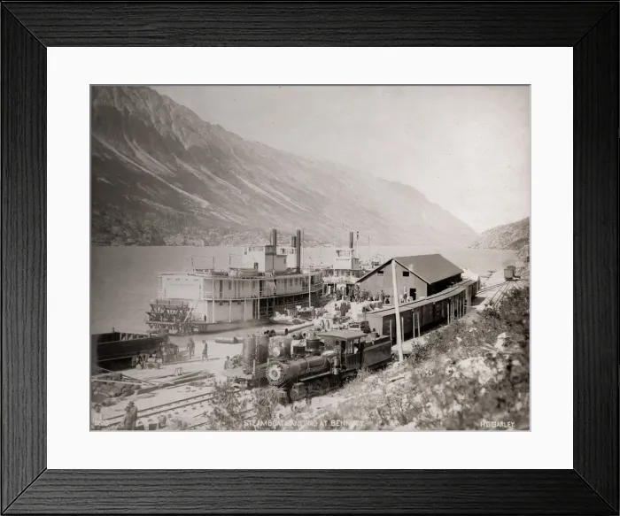 Framed Print : Bennett Lake, White Pass & Yukon Railway, Canada Framed Print : Bennett Lake, White Pass & Yukon Railway, Canada
