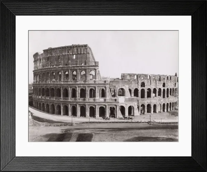 Framed Print : Colosseum with horse and cart, Rome Italy Framed Print : Colosseum with horse and cart, Rome Italy