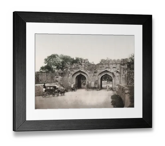 Framed Print : Carriage, Cashmere Gate, Kashmir Gate, Dehli India