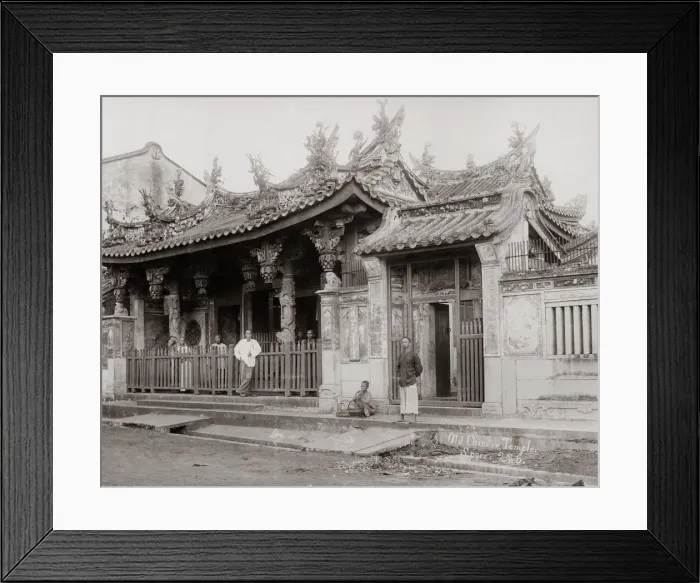 Framed Print : Chinese temple, Singapore, c. 1880 s Framed Print : Chinese temple, Singapore, c. 1880 s