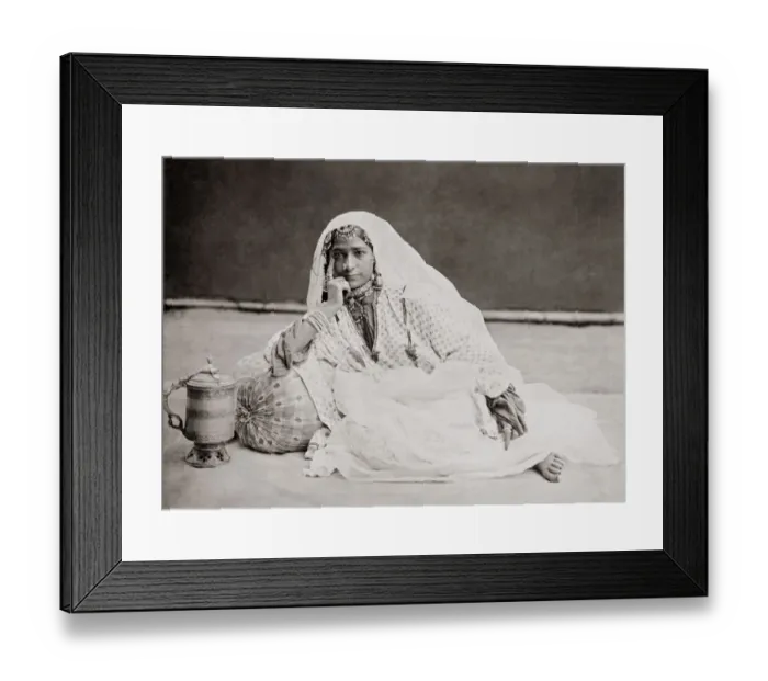 Framed Print : Kashmir, Kashmiri woman, India, c. 1870 s Framed Print : Kashmir, Kashmiri woman, India, c. 1870 s