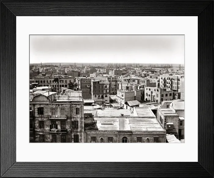 Framed Print : European quarter, Alexandria, Egypt, c. 1880 s Framed Print : European quarter, Alexandria, Egypt, c. 1880 s