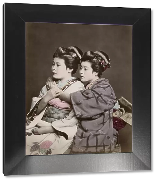c. 1880s Japan - two geishas