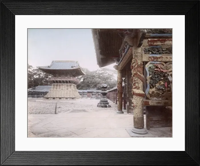 Framed Print : c. 1880s Japan - Shiba temple at Tokyo Framed Print : c. 1880s Japan - Shiba temple at Tokyo