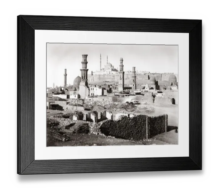 Framed Print : Tombs of the Caliphs, and Citadel, Cairo, Egypt Framed Print : Tombs of the Caliphs, and Citadel, Cairo, Egypt