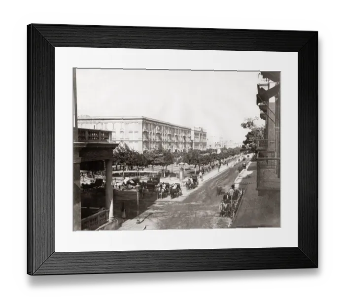 Framed Print : Place des Consuls, Alexandria, Egypt, c. 1880 s Framed Print : Place des Consuls, Alexandria, Egypt, c. 1880 s